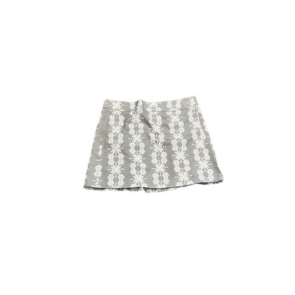 Rip Skirt Hawaii Wrap Skirt Women's Size Medium Boho Lei Gray White - Beach - Picture 1 of 7